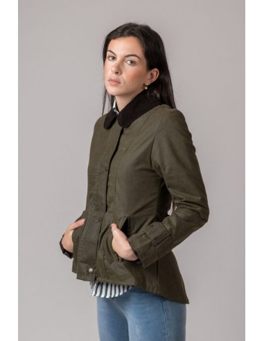 Chaqueta encerada amble verde Chaqueta encerada amble verde