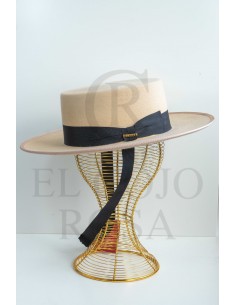 Sombrero ala corta - Vainilla 2