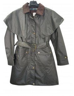 Chaqueta encerada capa mujer