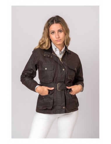 Chaqueta encerada 4 bolsillos marrón Chaqueta encerada 4 bolsillos marrón
